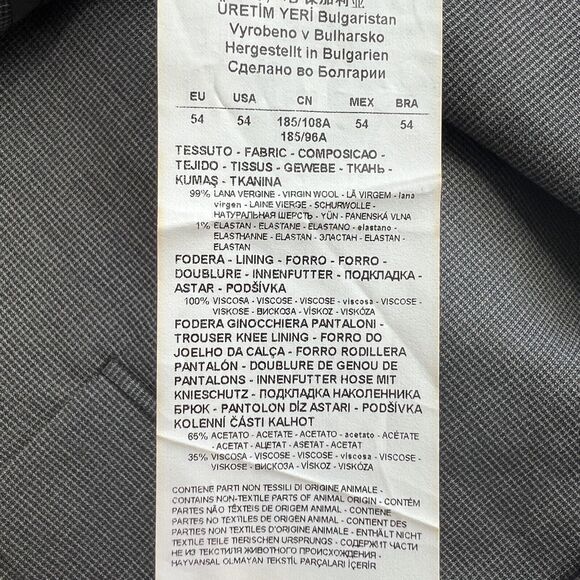 Emporio Armani G Line Deco Super 150’s Jacket Size 54 - Picture 10 of 14